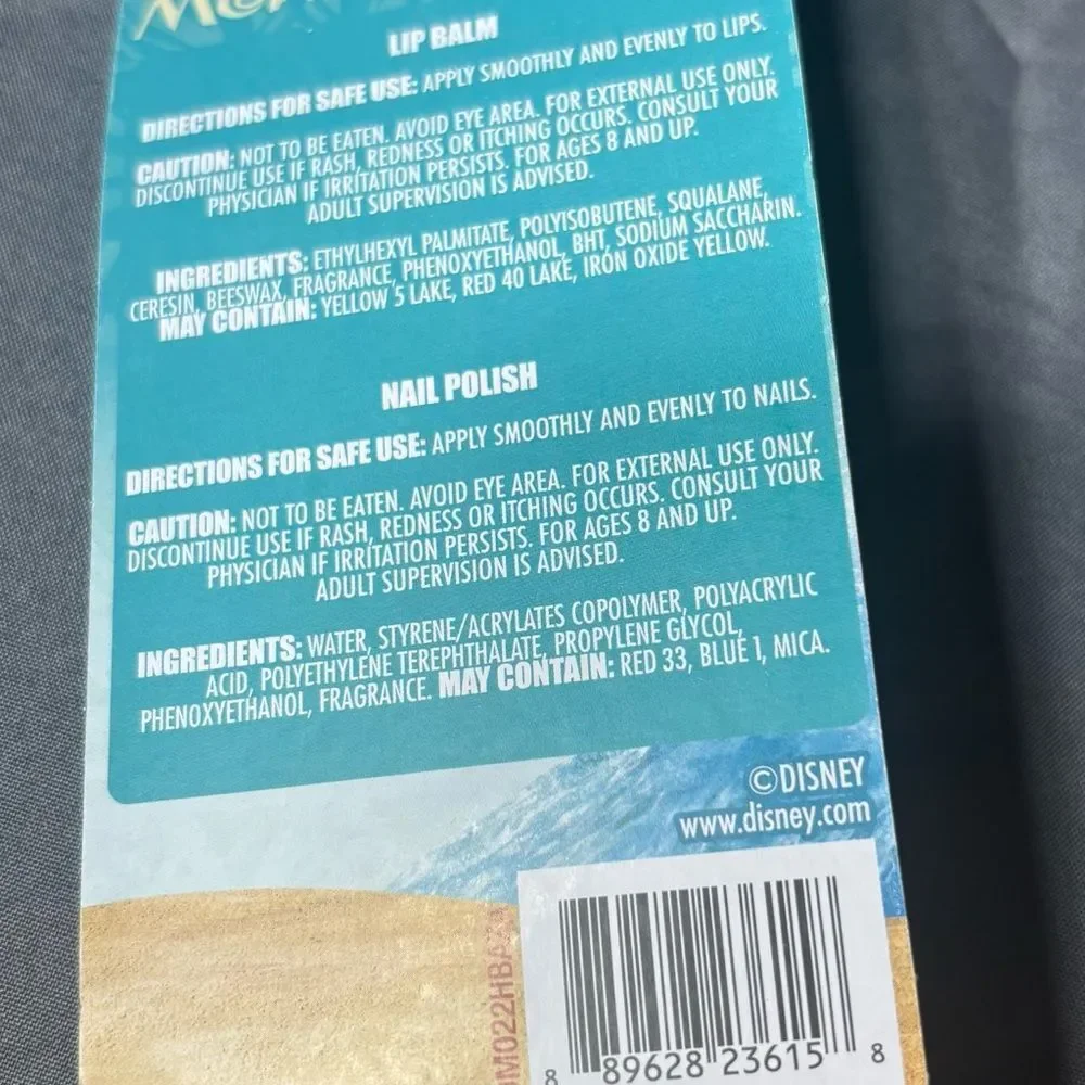 3 pc New Disney Moana Theme Beauty Bundle NWT